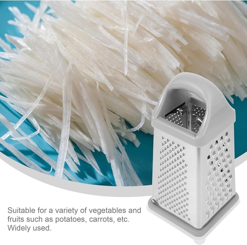 Multi Functional 4 Sided Stainless Steel Vegetable Slicer Grater For Kitchen - Image 3